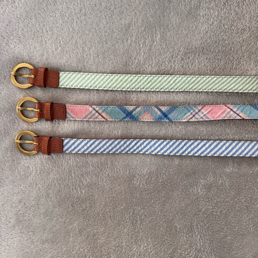 Vineyard Vines Kids Belts - Green, Pink, Blue